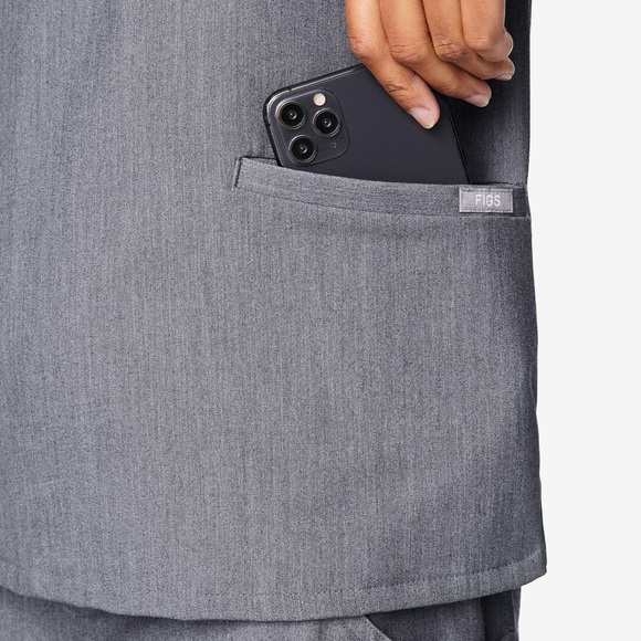 FIGS Graphite Casma Scub Top-Women’s Size S - Picture 2 of 5